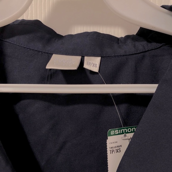 Navy Twik Button Up Shirt - Picture 2 of 5